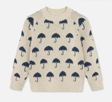 Laden Sie das Bild in den Galerie-Viewer, Strickpullover mit Kaschmiranteil, ecru / Regen Schirme Fliink🇩🇰